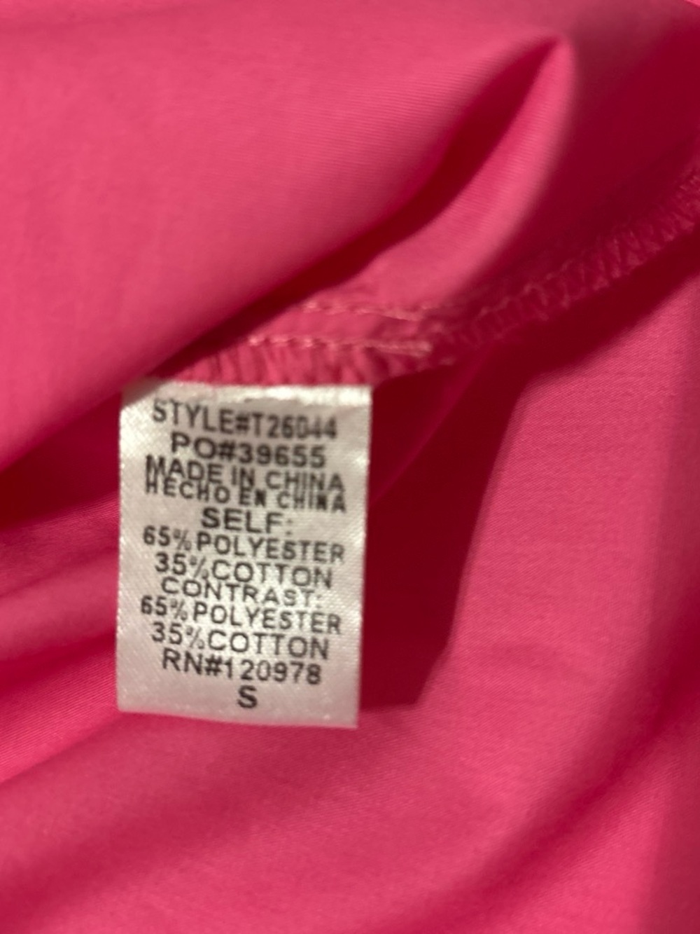 Entro Pink and Red Ruffle-Trim Top - Picture 4 of 5